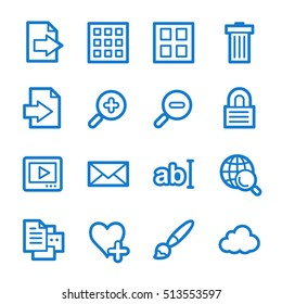 conjunto de iconos web del visor de imágenes