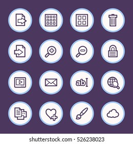 Web-Icons-Set für den Bildbetrachter
