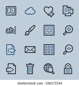 Web-Icons-Set für den Bildbetrachter