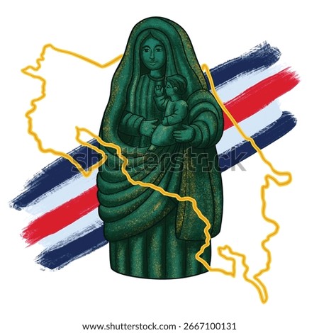 Image of the Virgin of The Angels, patron Virgin of Costa Rica