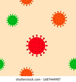Image of virus for background. Coronavirus pattern. Dangerous pathogen from China