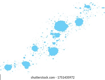 Image of water drops written with a brush