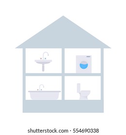 Image of water users in a private house.