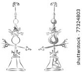 An image of a weathervane line drawing.