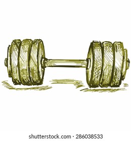 Image weight. Sport equipment