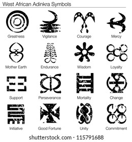 An image of a west african adinkra symbols.