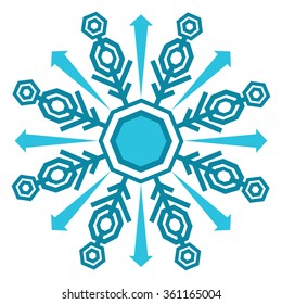 An image of a winter snowflake icon.