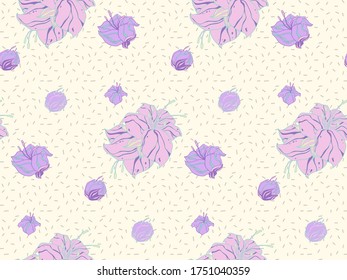 Image without seams. Beautiful pattern on a summer theme. Pattern consisting of  colors and  nature. Background image.