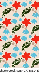 Image without seams. Beautiful pattern on a summer theme. Background image.