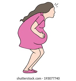 Image Woman Having Labor Pains Stock Vector (Royalty Free) 193077740 ...