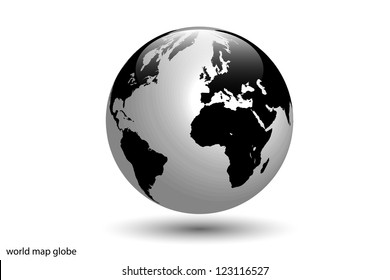 Imagen del mundo aislado en un fondo blanco.