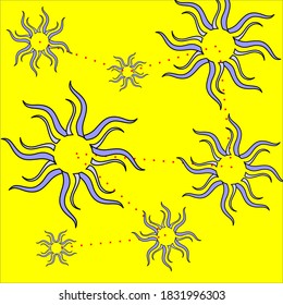 image of yellow background with abstract pattern