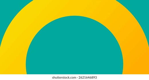 Image of yellow circles on green background. world meditation day and celebration concept digitally generated image.