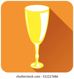 an image of a yellow Cup for wine   