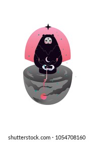An image of yeti i have been inspired when stay at himalaya