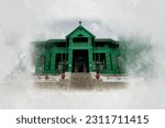 Image of Ziarat Residency  Quaid-e-Azam Residency Situated in Ziarat Balochistan Pakistan