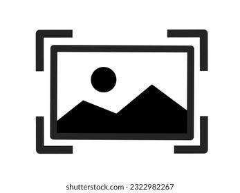icono de zoom de imagen con diseño sencillo	