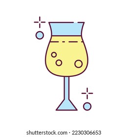 imagen vectorial icono de copa de vino con fondo blanco