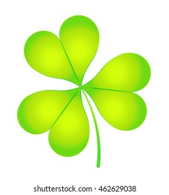 The images of abstract three-leaf clover. eps10 vector illustration