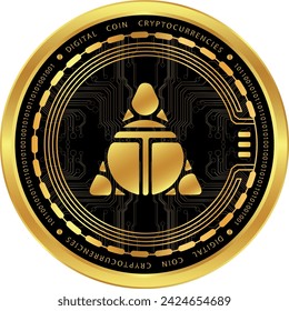 Images of alien worlds-TLM virtual currency. digital coins. 3d illustrations. svg