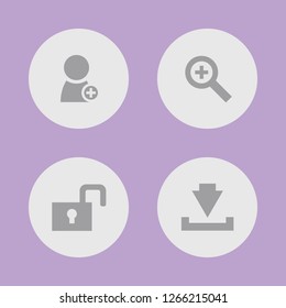 Images for application. Icon set for buttons.