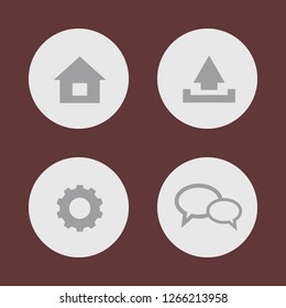 Images for applications. Icon set for button.