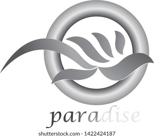 images of bird logos in a circle combination with black and white gradations