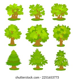 Images of bushes and trees. Perfect graphic for DIY projects, nursery art, cards, invitations, greeting cards, packaging design, cases, photos, posters, wall art, logos, blogs, website, banners and mo