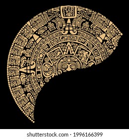 Images of characters of ancient American Indians.The Aztecs, Mayans, Incas.