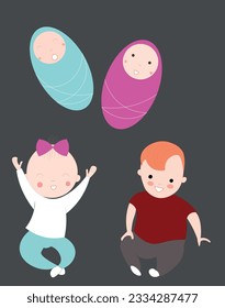 Images of children of different ages 
