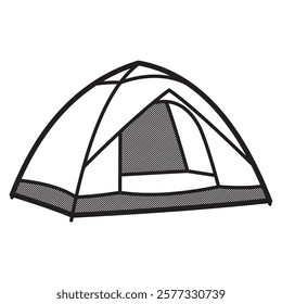 images of cone tents black and white facing right