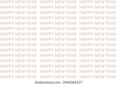 Images designed using a vector editor bring objects together into a single piece Designed to be stacked in the same size happy new year design Letters with gradient lines with a variety of formats 