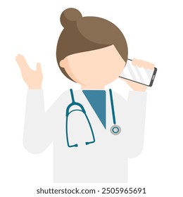 Imágenes de doctores con estilo de diseño plano