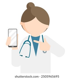 Imágenes de doctores con estilo de diseño plano