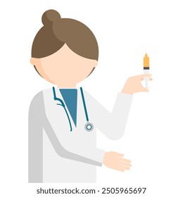Images of doctors with flat design style