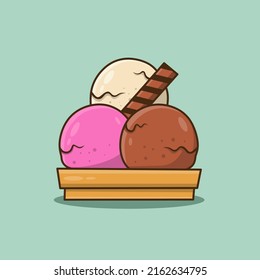 images of ice cream with various flavors combined into one