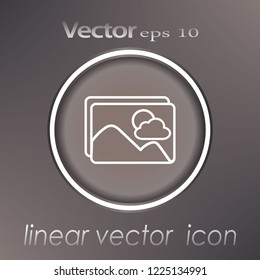 Images, modern flat icon