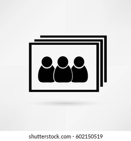 Images, modern flat icon