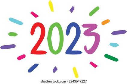 Images of New Year's celebration icons such as trumpets, balloons, fireworks, New Year's food and drinks. it's great to celebrate the new year with family and friends.