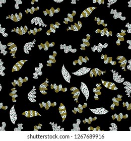 Images on a green, black and neutral colors Vector illustration. Seamless pattern Elegant decorative ornament for fashion print, scrapbook, wrapping paper, wallpaper.