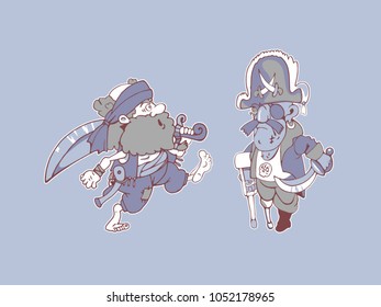 Images of pirates for animation