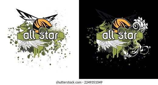 Images prepared for printing  All Star