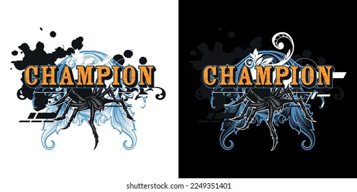 Images prepared for printing champion Spider