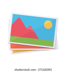 Images preview. Isolated icon pictogram. Eps 10 vector illustration.