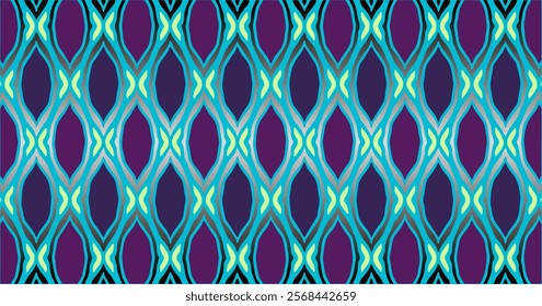 The images showcase abstract patterns with repeating oval shapes in bright color combinations such as cyan, lime, magenta, and gold. Perfect for decorative designs or textile applications.