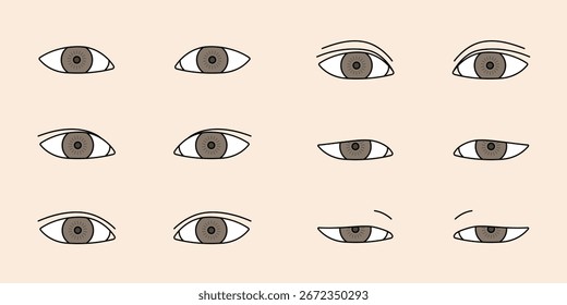 Images of various eye shapes