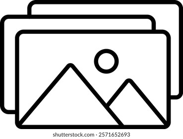 Images vector icon. Can be used for printing, mobile and web applications.