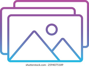 Images vector icon. Can be used for printing, mobile and web applications.