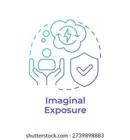 Imaginal exposure blue gradient