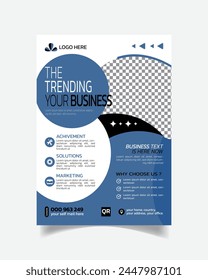 Imaginary Elegant Business Flyer or Modern Business Leaflet Template